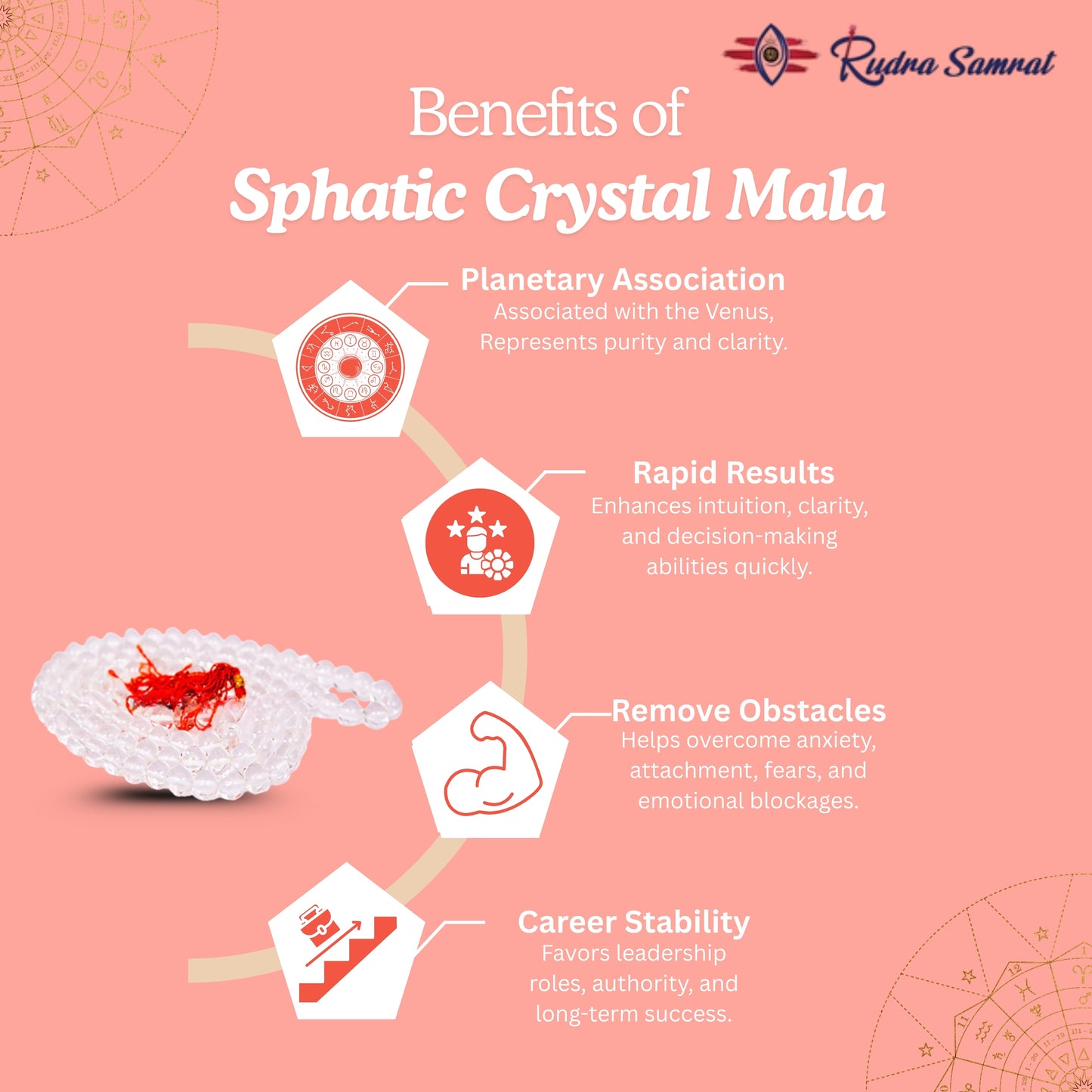 Sphatic Crystal mala