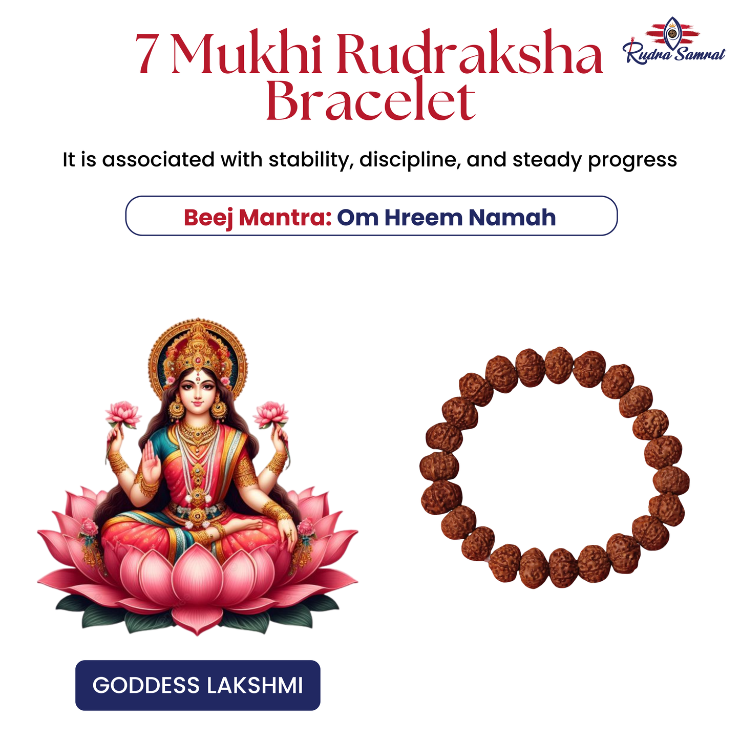 7 Mukhi Rudraksha Bracelet