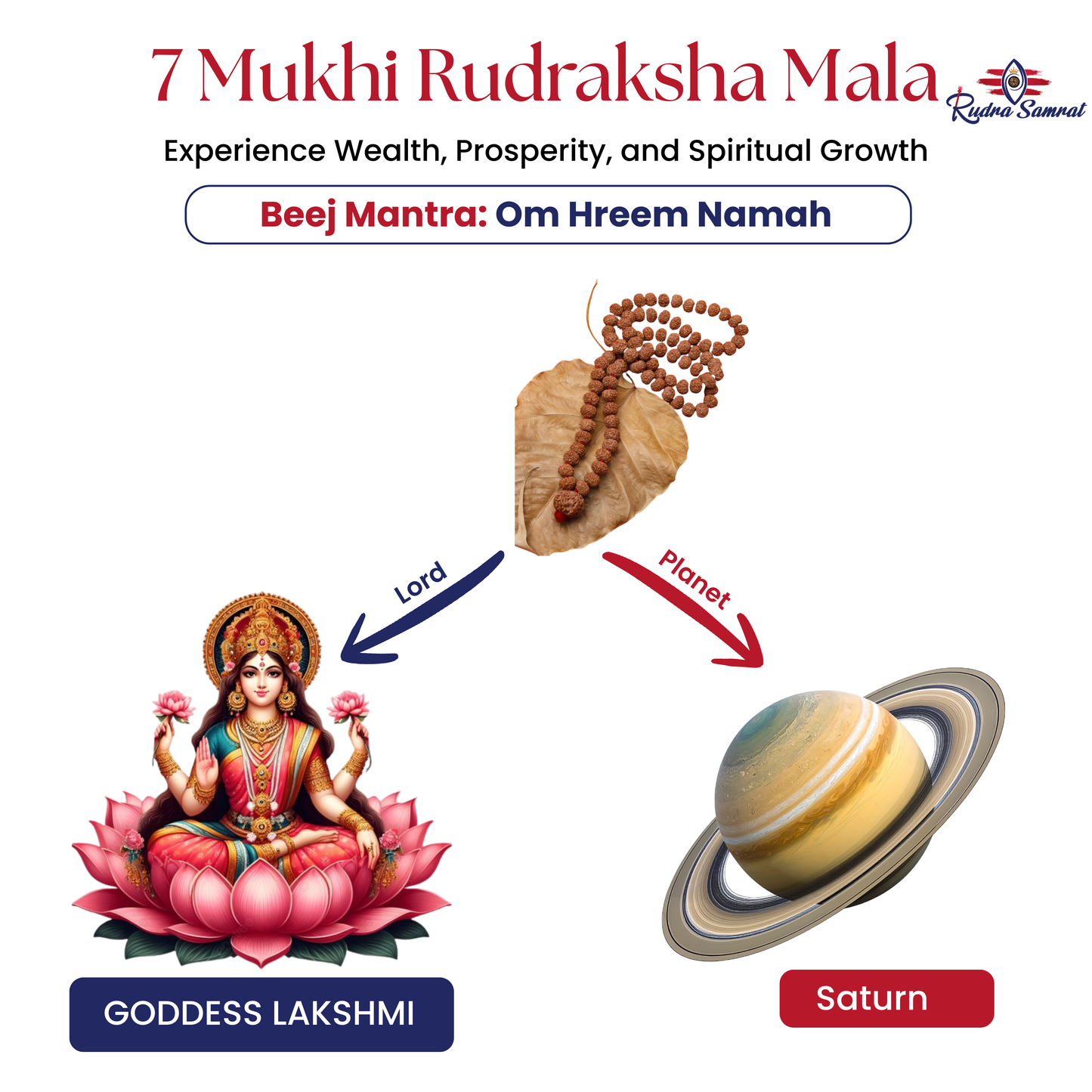 7 Mukhi Rudraksha Mala