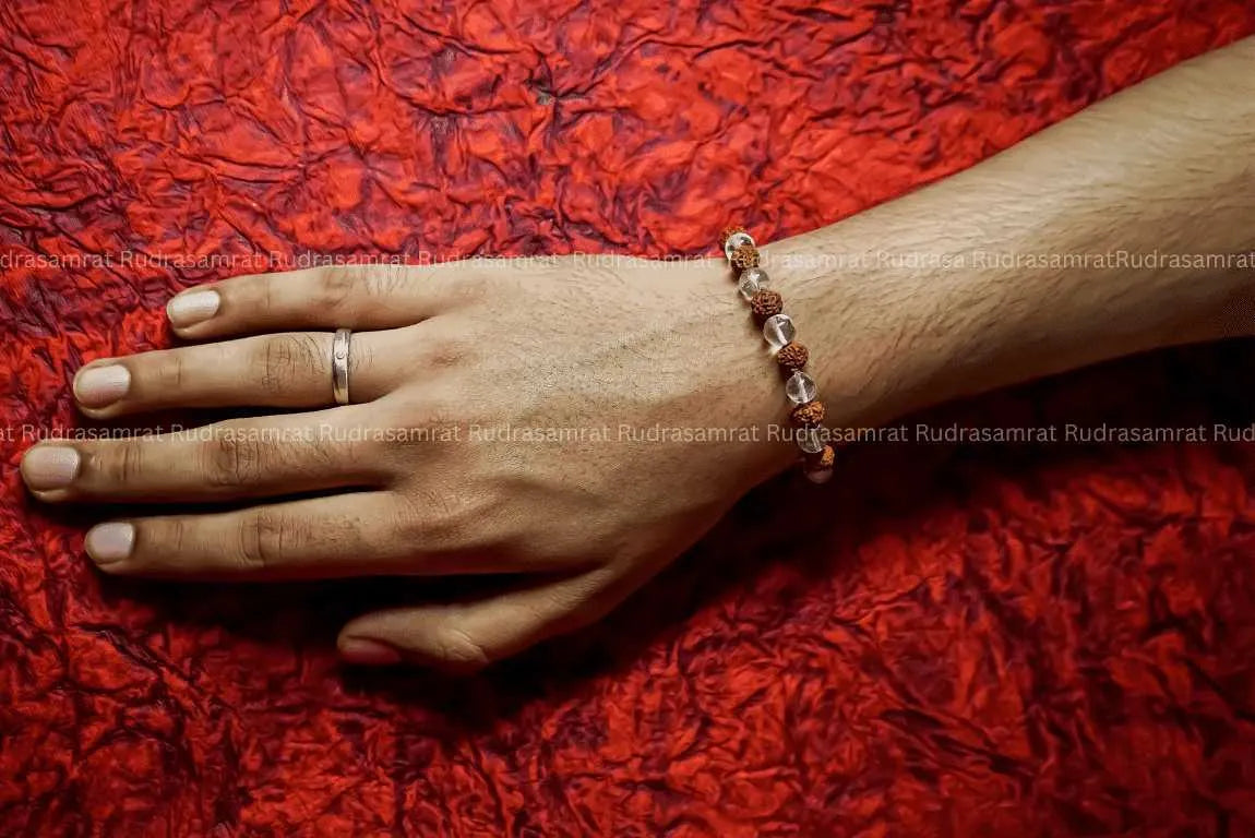 Rudraksha Crystal Bracelet