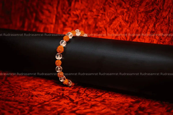 Rudraksha Crystal Bracelet