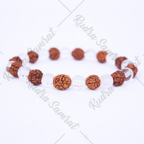 Rudraksha Crystal Bracelet
