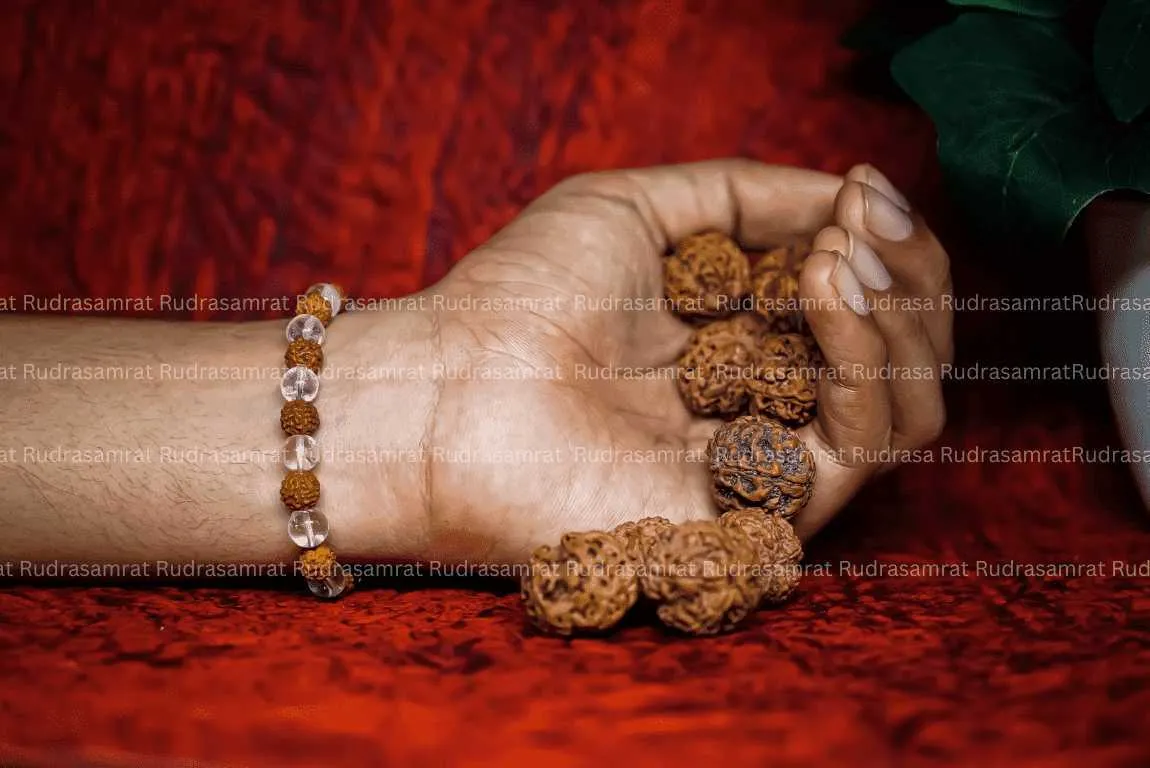 Rudraksha Crystal Bracelet by Rudrasamrat